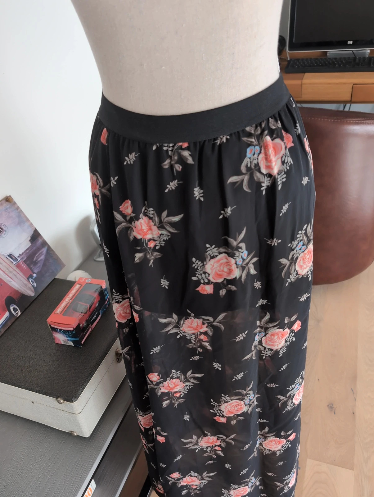 Jupe longue fluide H&M Imprimé fleuri Taille S – H&M – taille 36 5