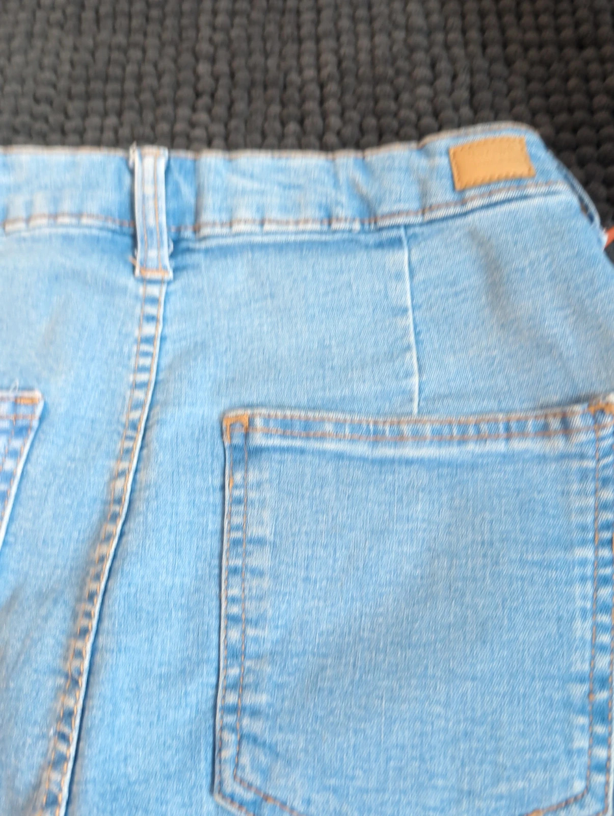 Short en jean bleu clair taille haute Bershka look casual – Taille 36 – Bershka – taille S 5