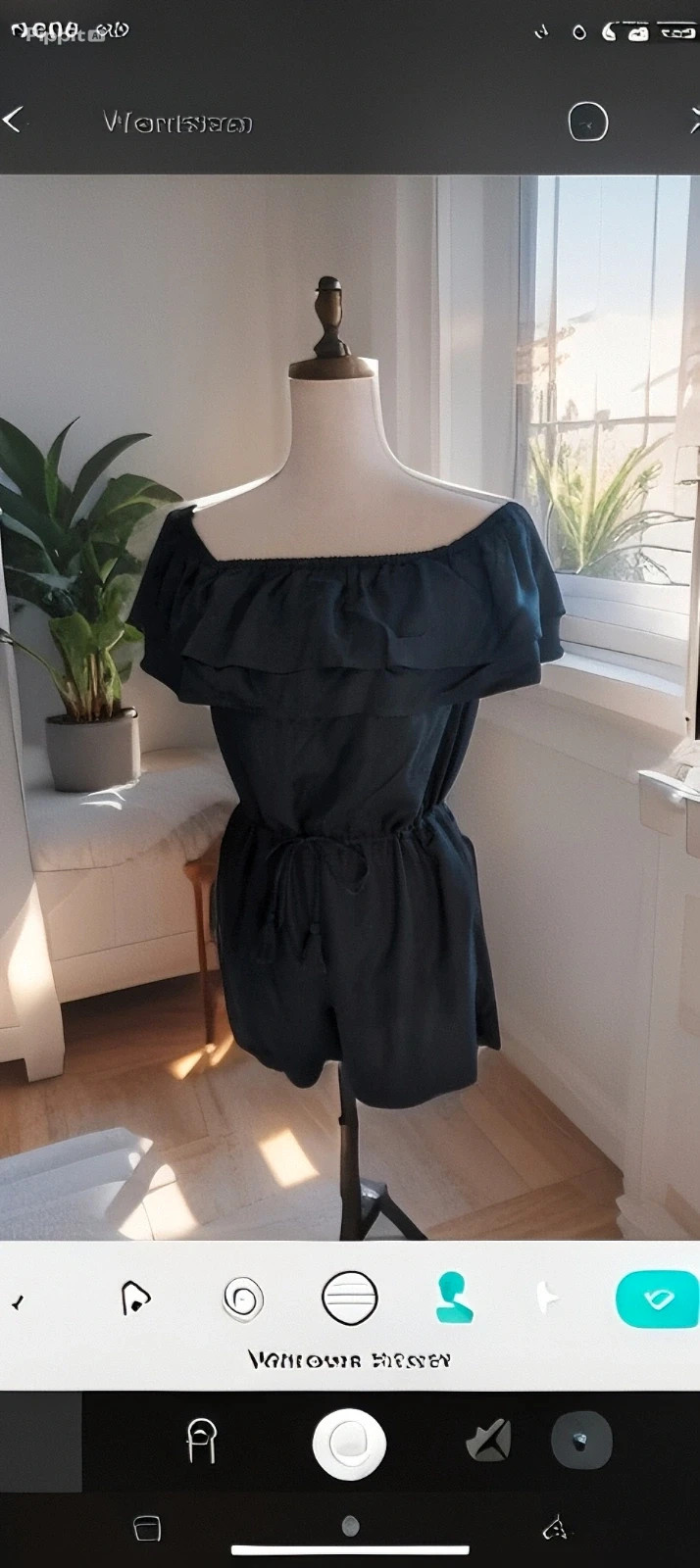 Combi short avec volants Pimkie noire - Été chic et féminin