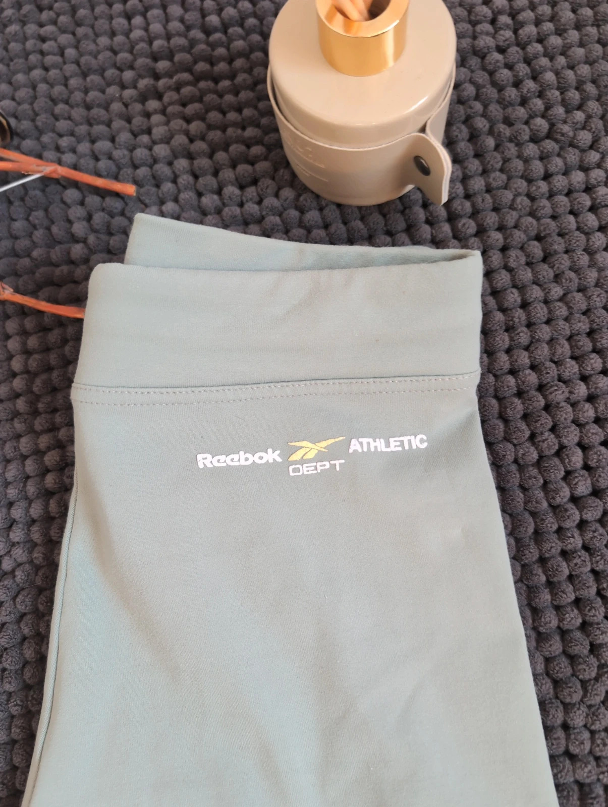 Legging 3/4 Reebok Athletic Dept vintage Y2K bleu sauge - T36 sport taille haute – Reebok – taille S 2