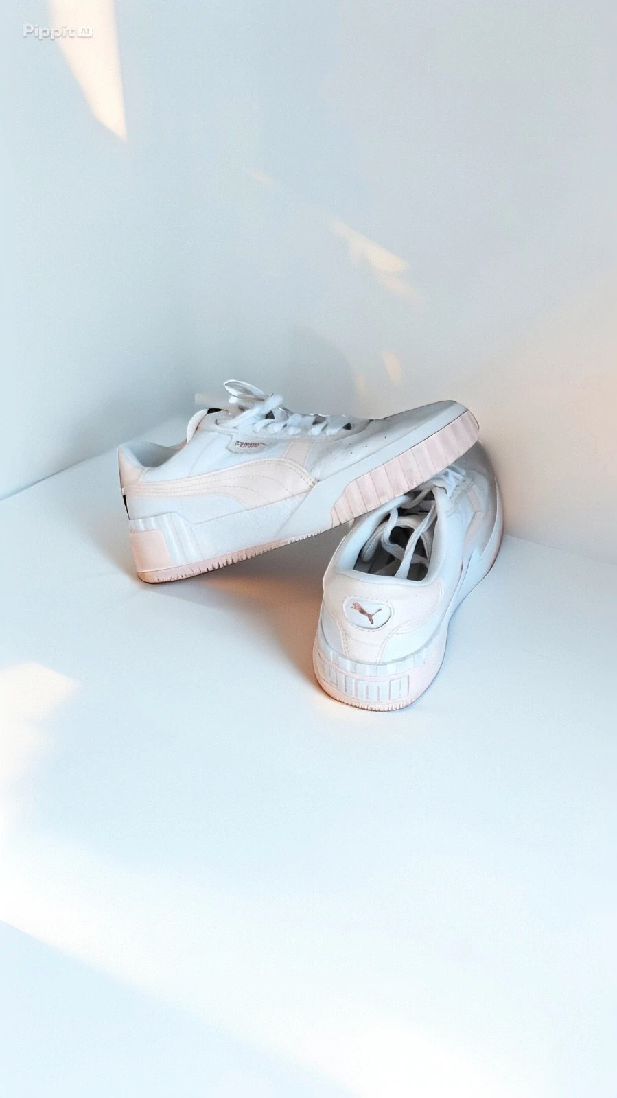Baskets Puma blanches et roses – Taille 39 – Très bon état