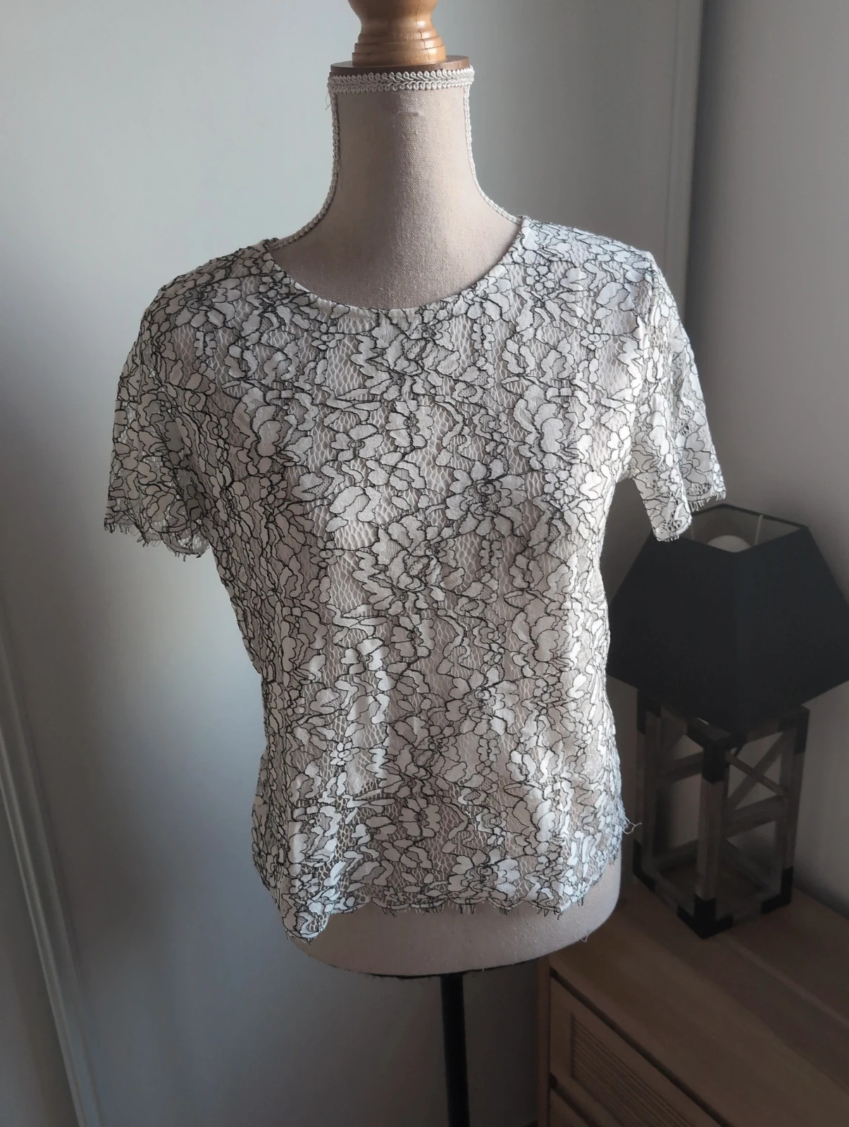 Top Dentelle transparente chic et féminin Pimkie / Taille M – Pimkie – taille M 3