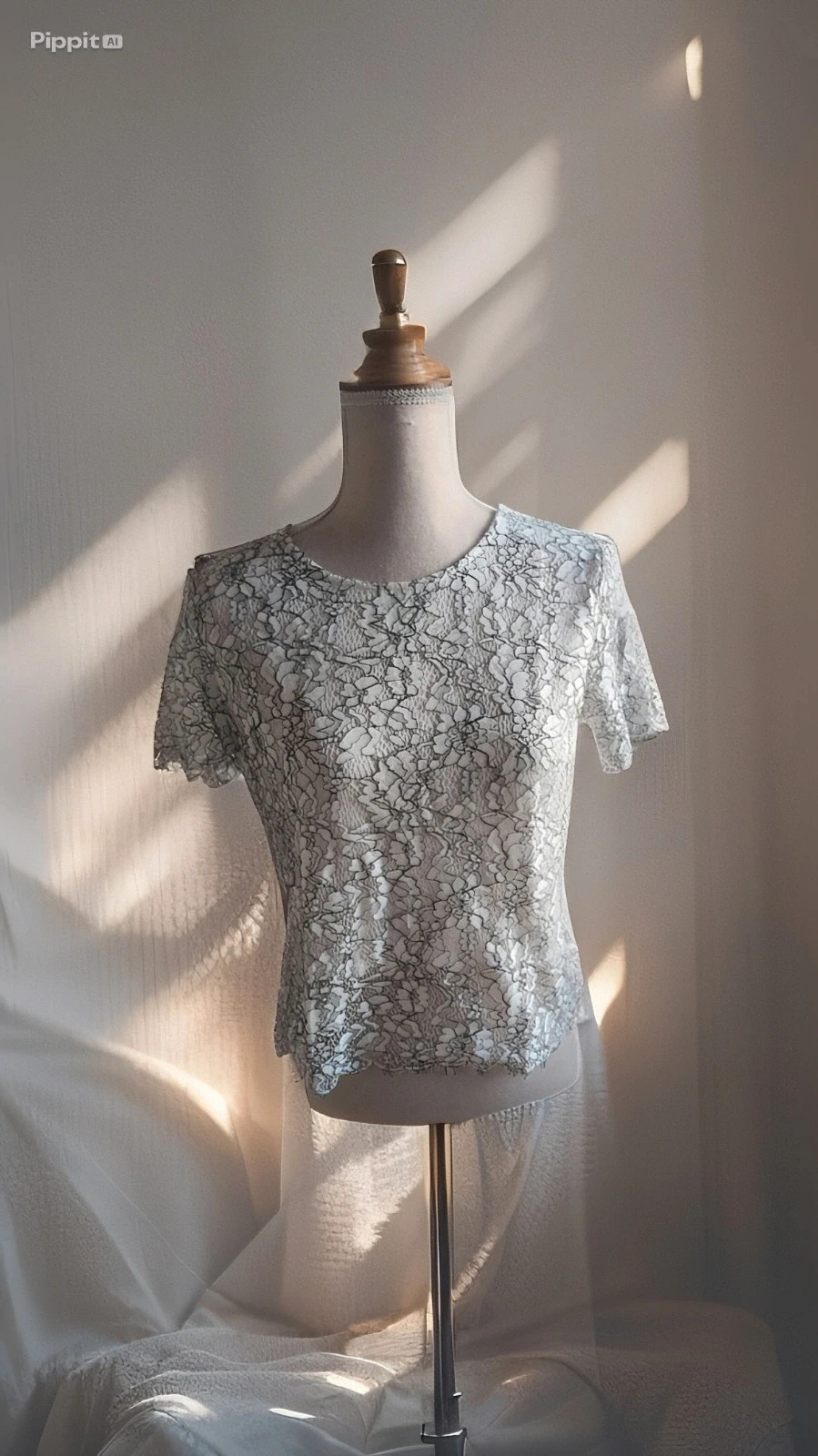 Top Dentelle transparente chic et féminin Pimkie / Taille M