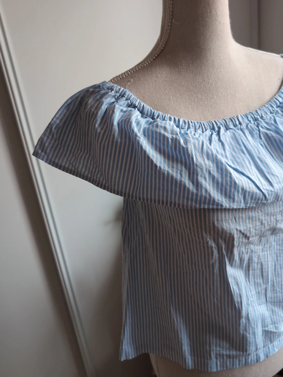 Haut bardot rayé bleu H&M - Taille S Look chic – H&M – taille S 5