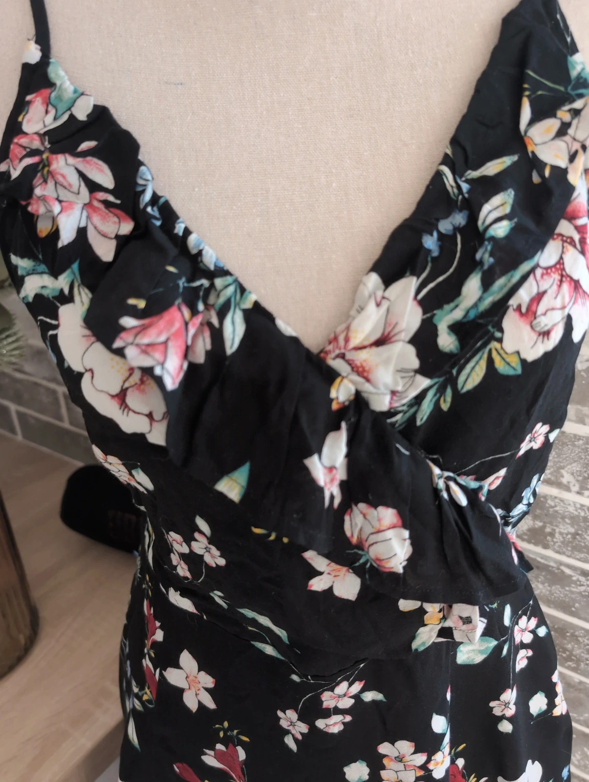 Robe Bretelles fines estivale imprimé floral coloré chic Pimkie – taille 36 – Pimkie – taille S 5