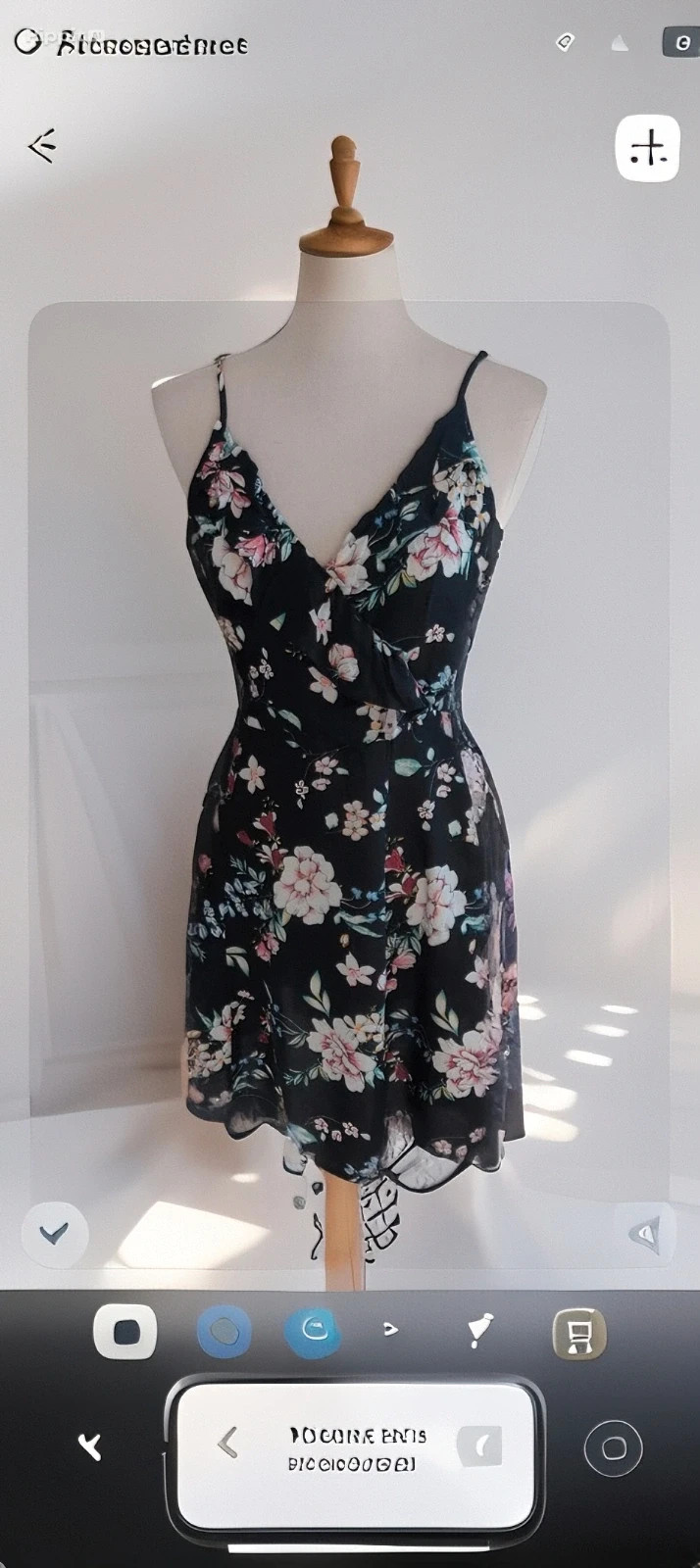 Robe Bretelles fines estivale imprimé floral coloré chic Pimkie – taille 36