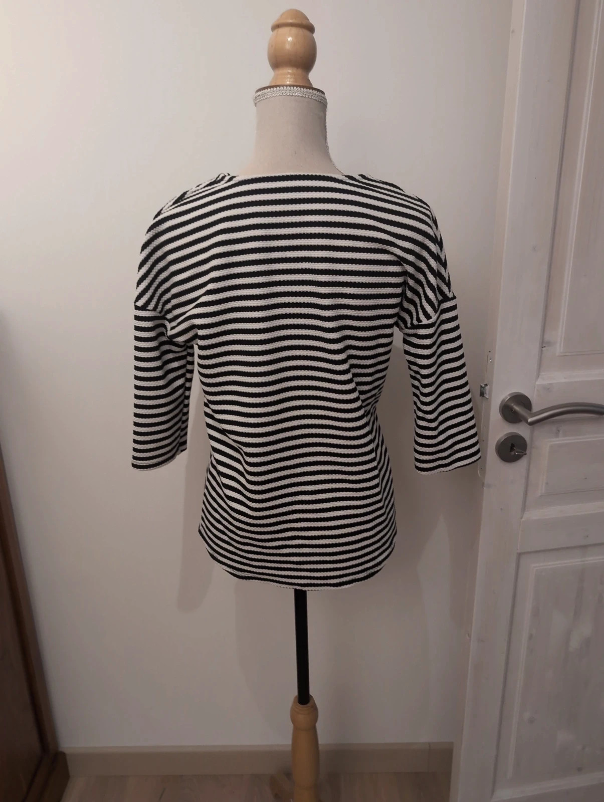 Haut marinière rayures noir et blanc coupe flatteuse - Pimkie - Taille S – Pimkie – taille S 5