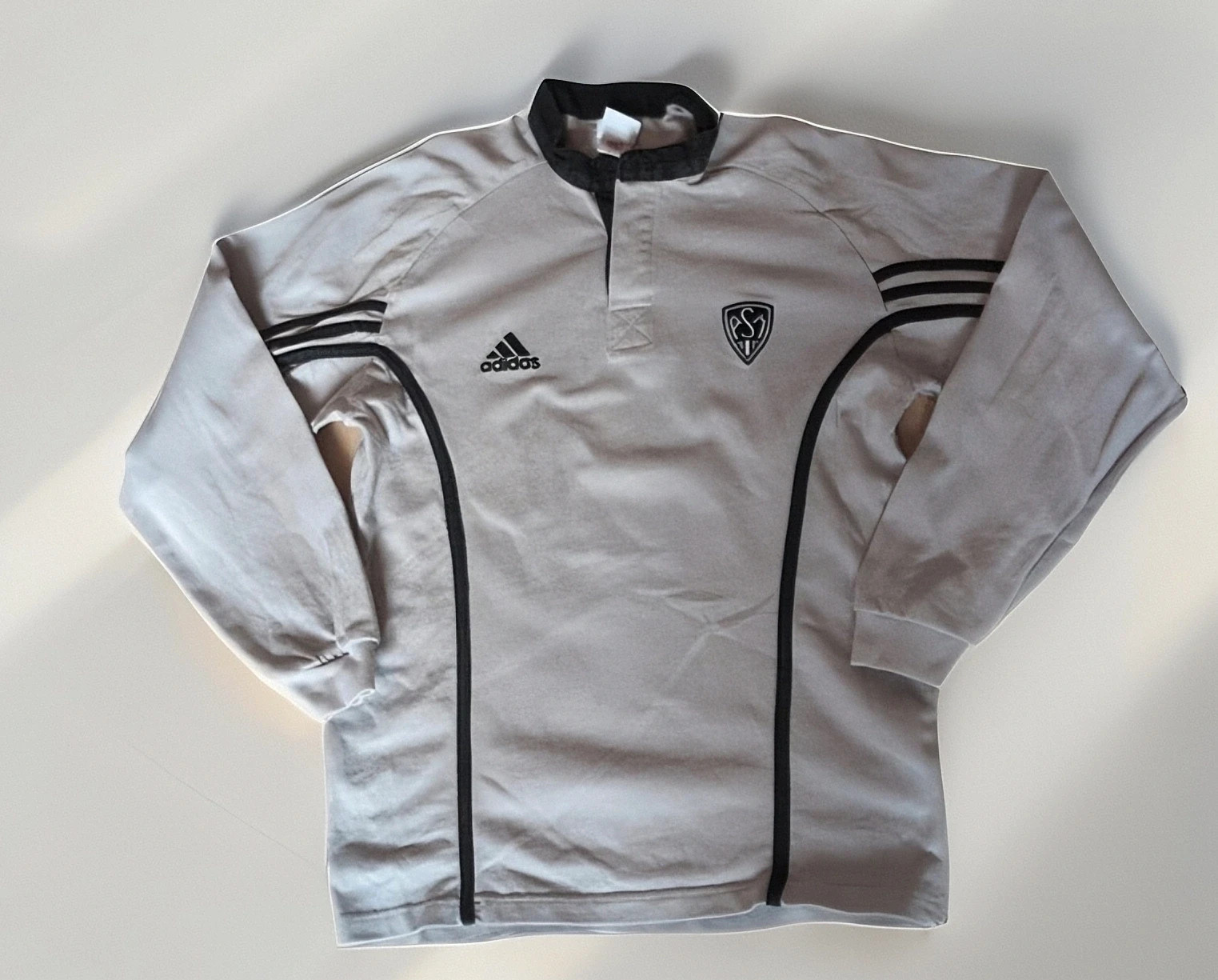🏉 Rare maillot Rugby ASM Adidas vintage manches longues - Taille S - Collector