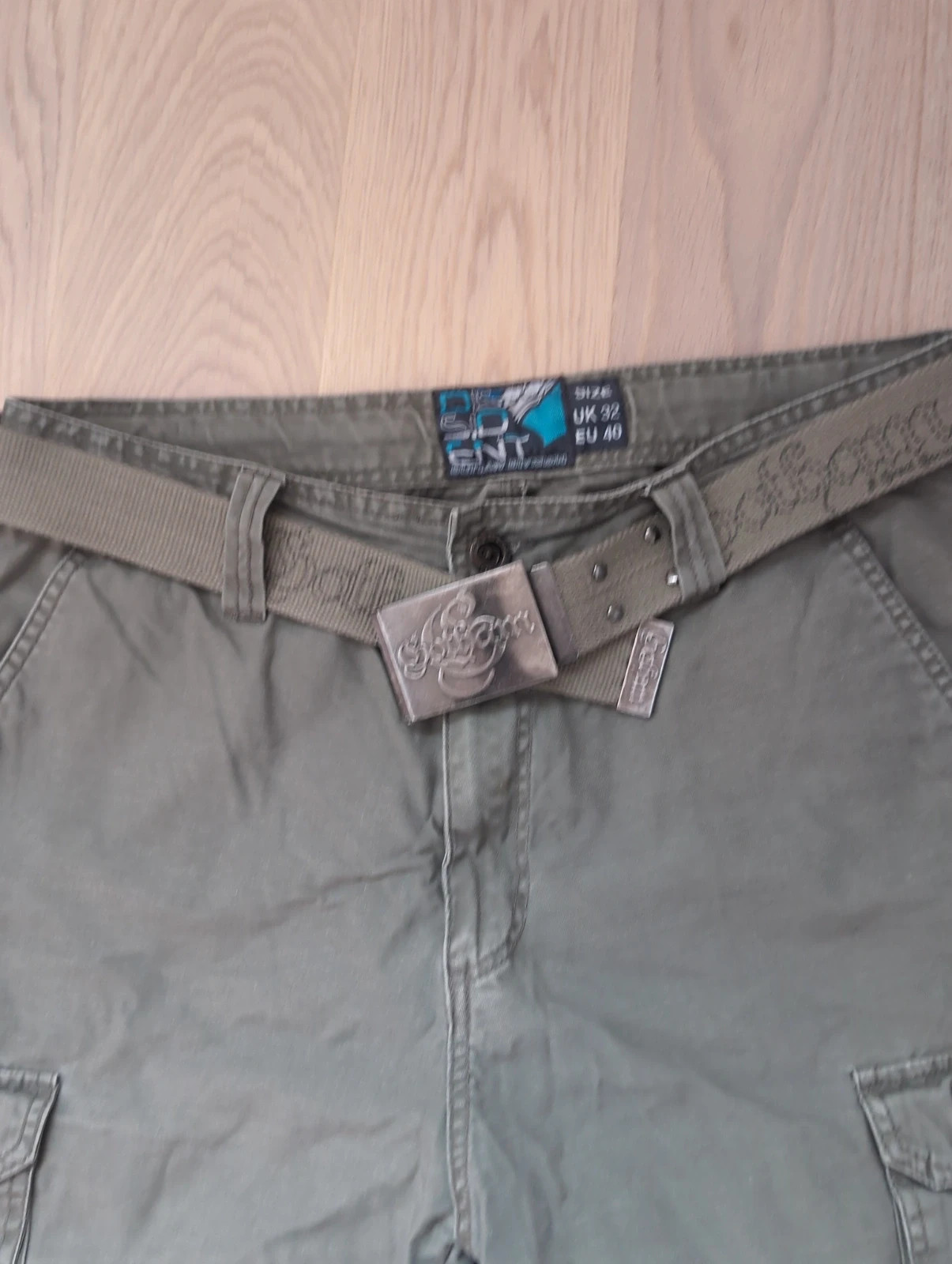 Bermuda cargo homme kaki Dissident - Taille 40/UK32 multi-poches style militaire – DISSIDENT – taille M 3