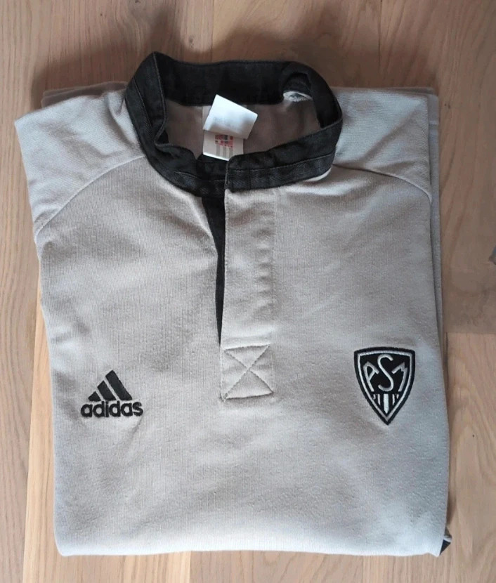 🏉 Rare maillot Rugby ASM Adidas vintage manches longues - Taille S - Collector – adidas – taille S 3