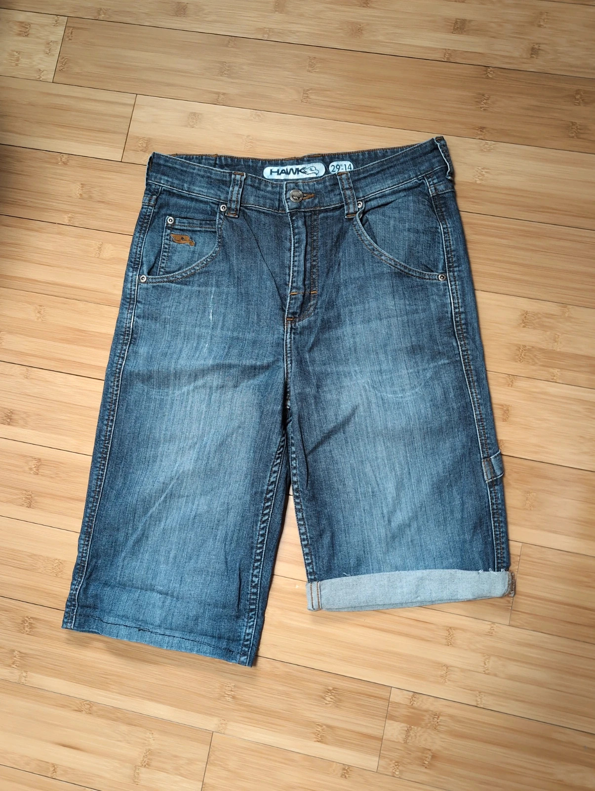 Bermuda en jean enfant Hawk – Taille 14 ans / 164 cm style casual tendance