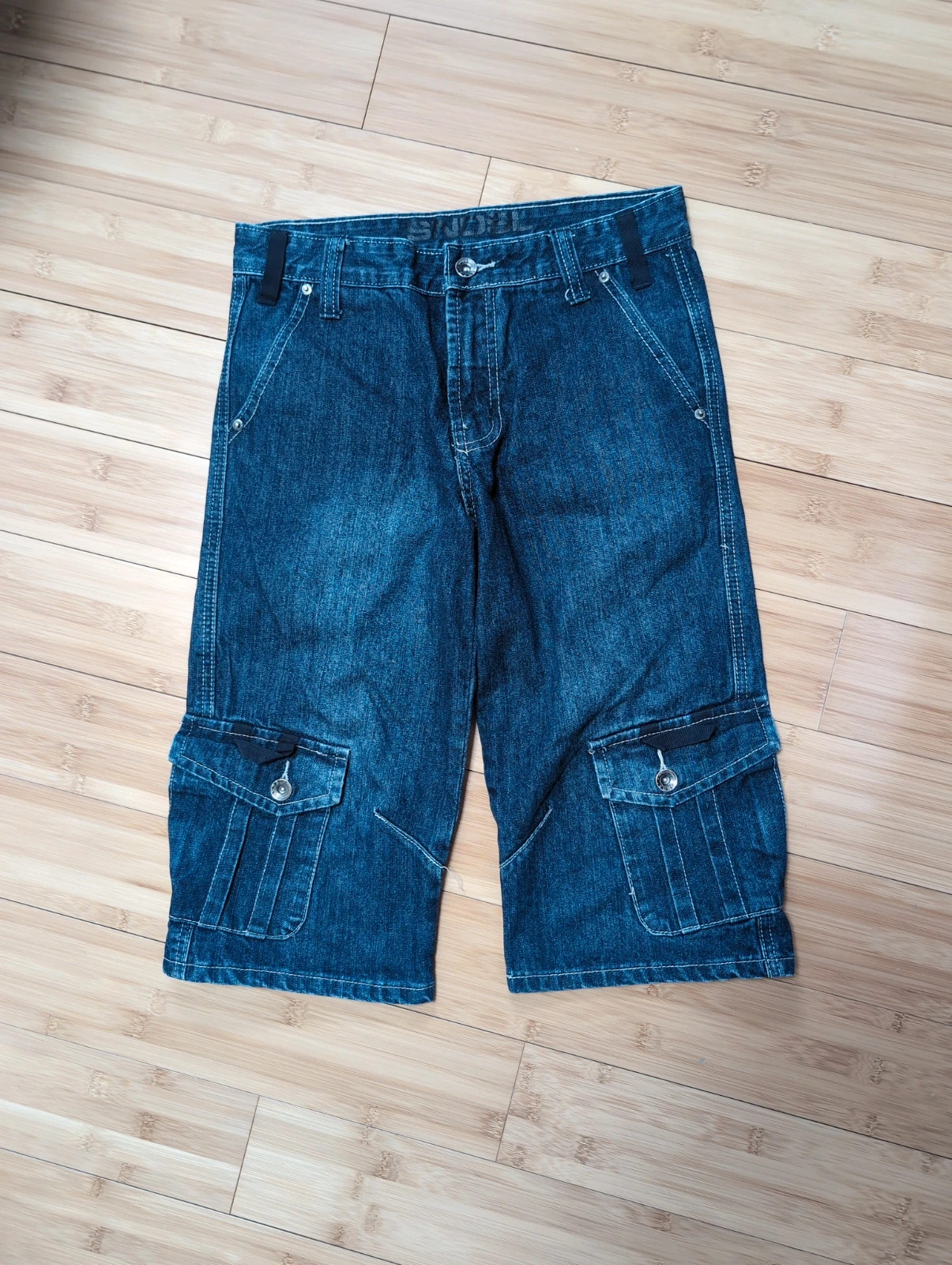 Bermuda cargo en jean Sandsoil style Y2K - Taille 14 ans – SANDSOIL – taille 14 ans 2