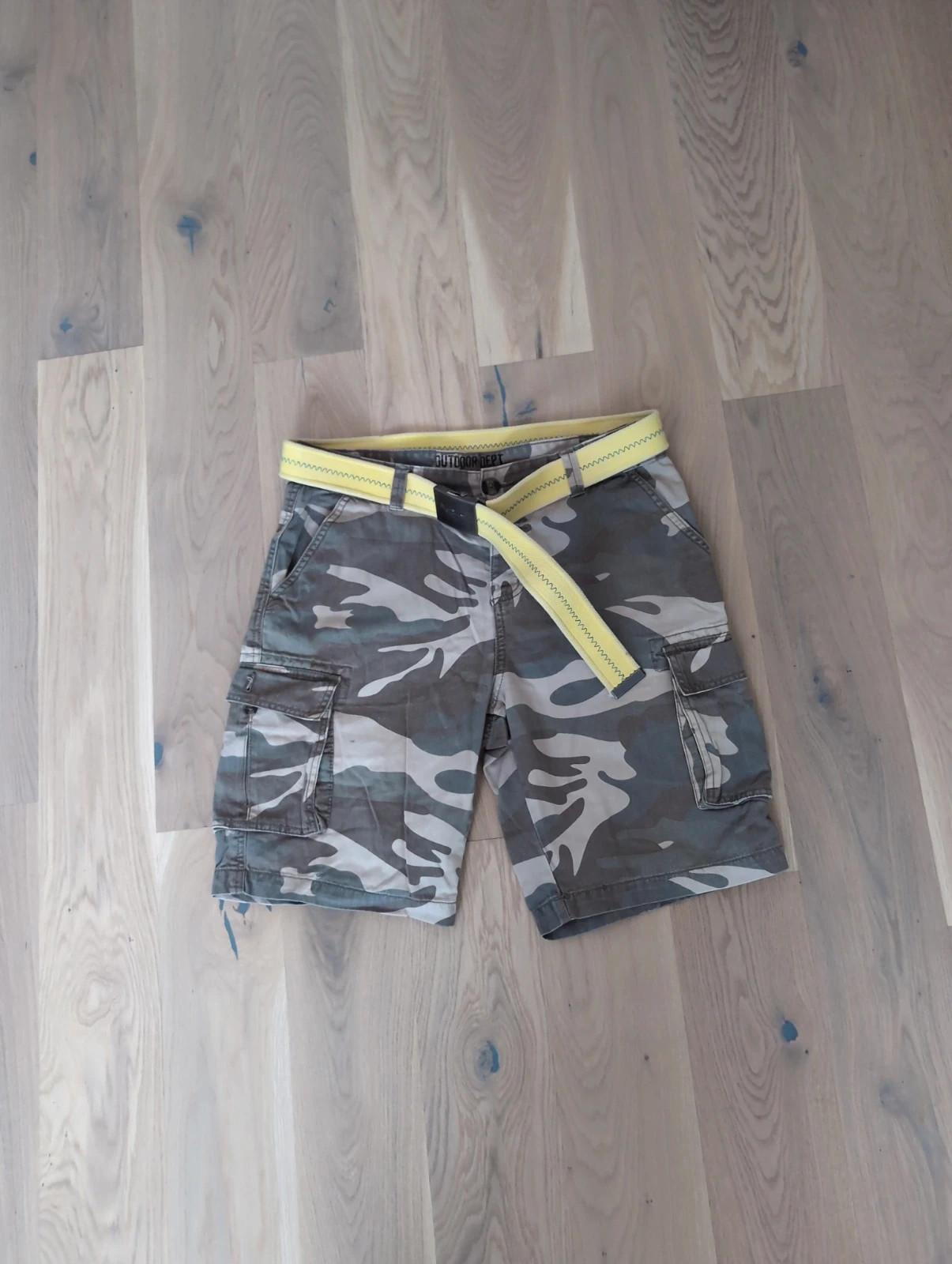 Bermuda cargo militaire homme Outdoor avec ceinture pépé jeans – Taille M – OUTDOOR – taille L 2
