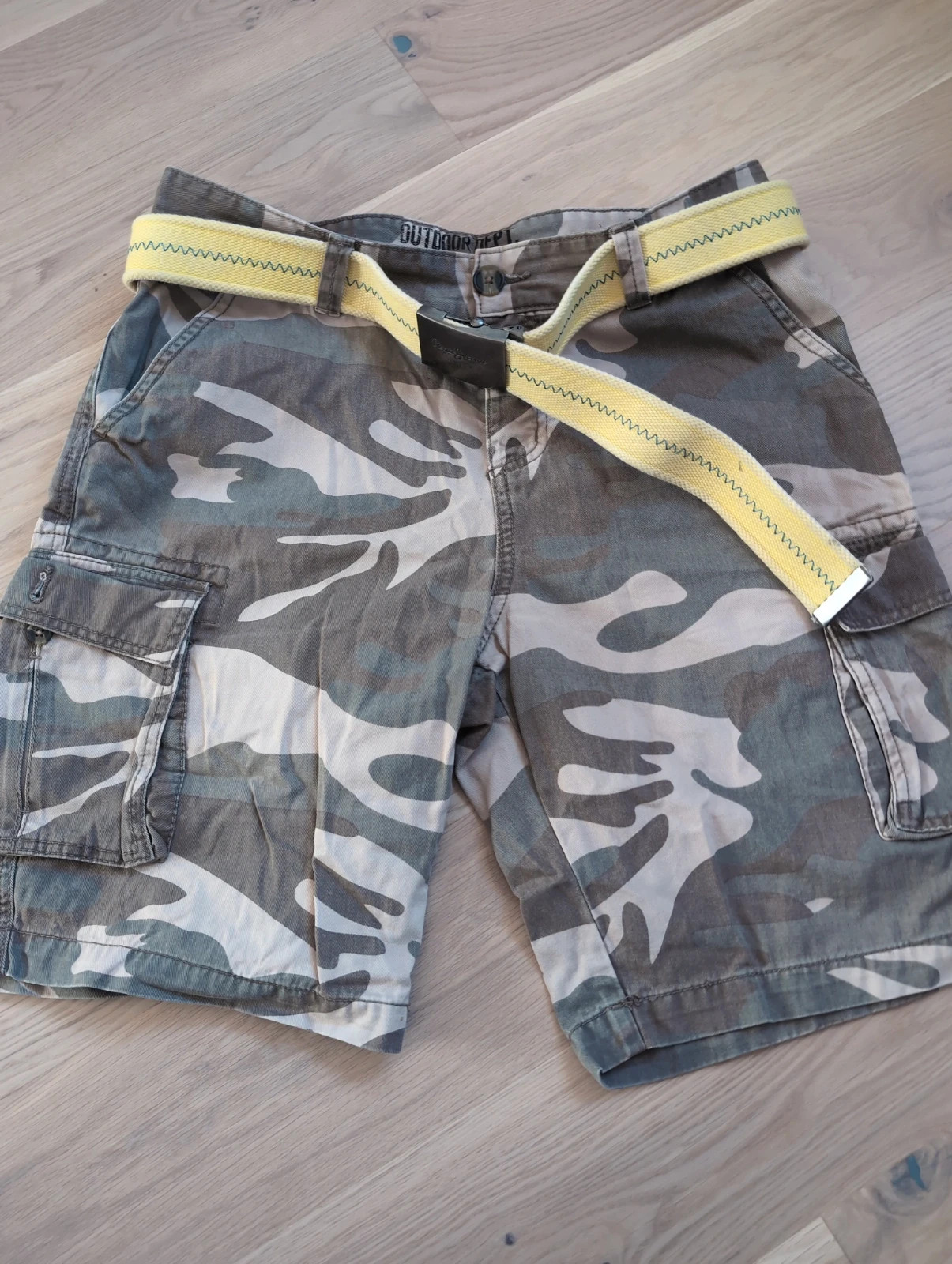 Bermuda cargo militaire homme Outdoor avec ceinture pépé jeans – Taille M – OUTDOOR – taille L 3