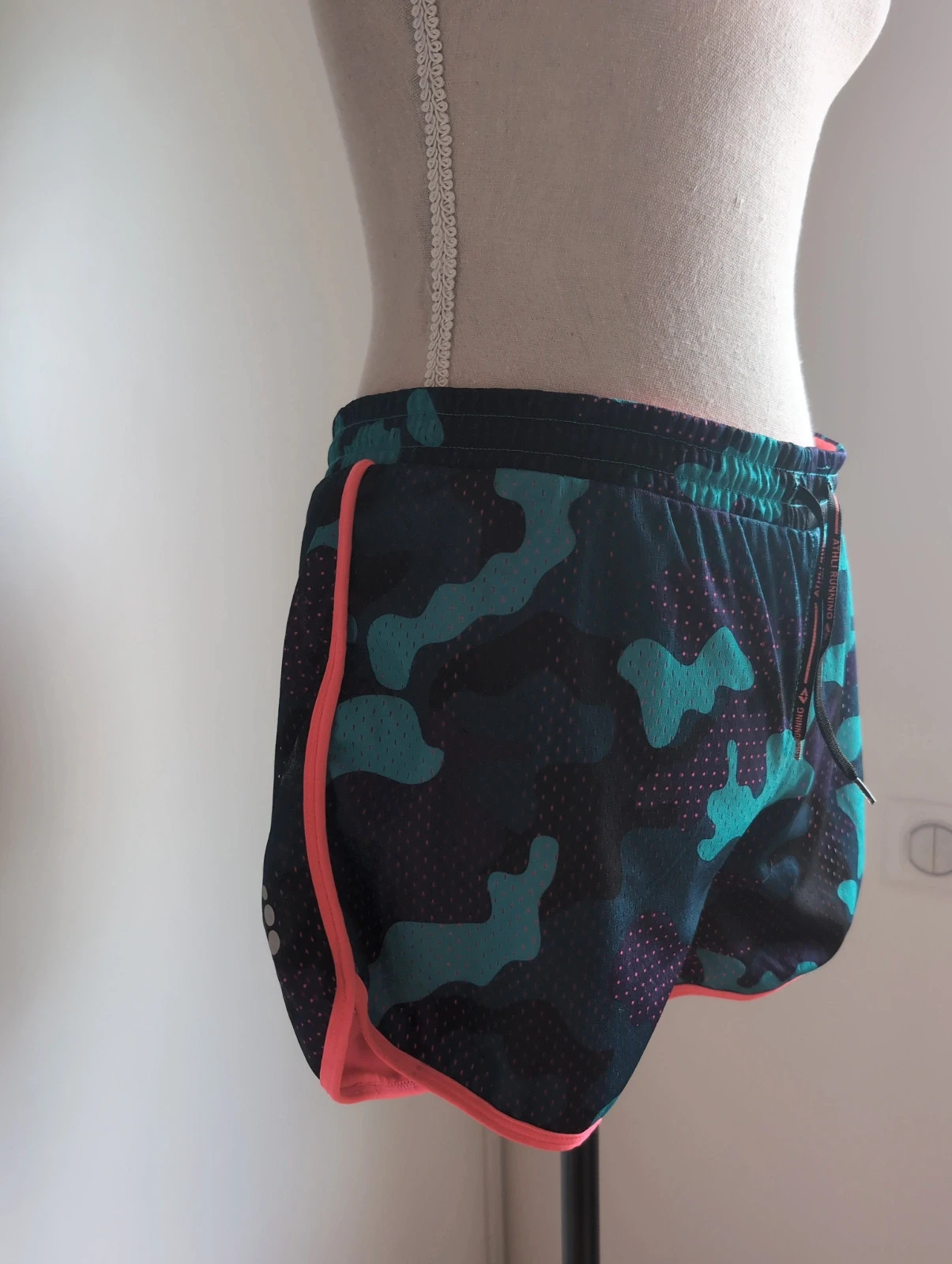 Short running femme Athlitech - Taille S – sport fitness jogging respirant multicolore – Athlitech – taille EU 36 4