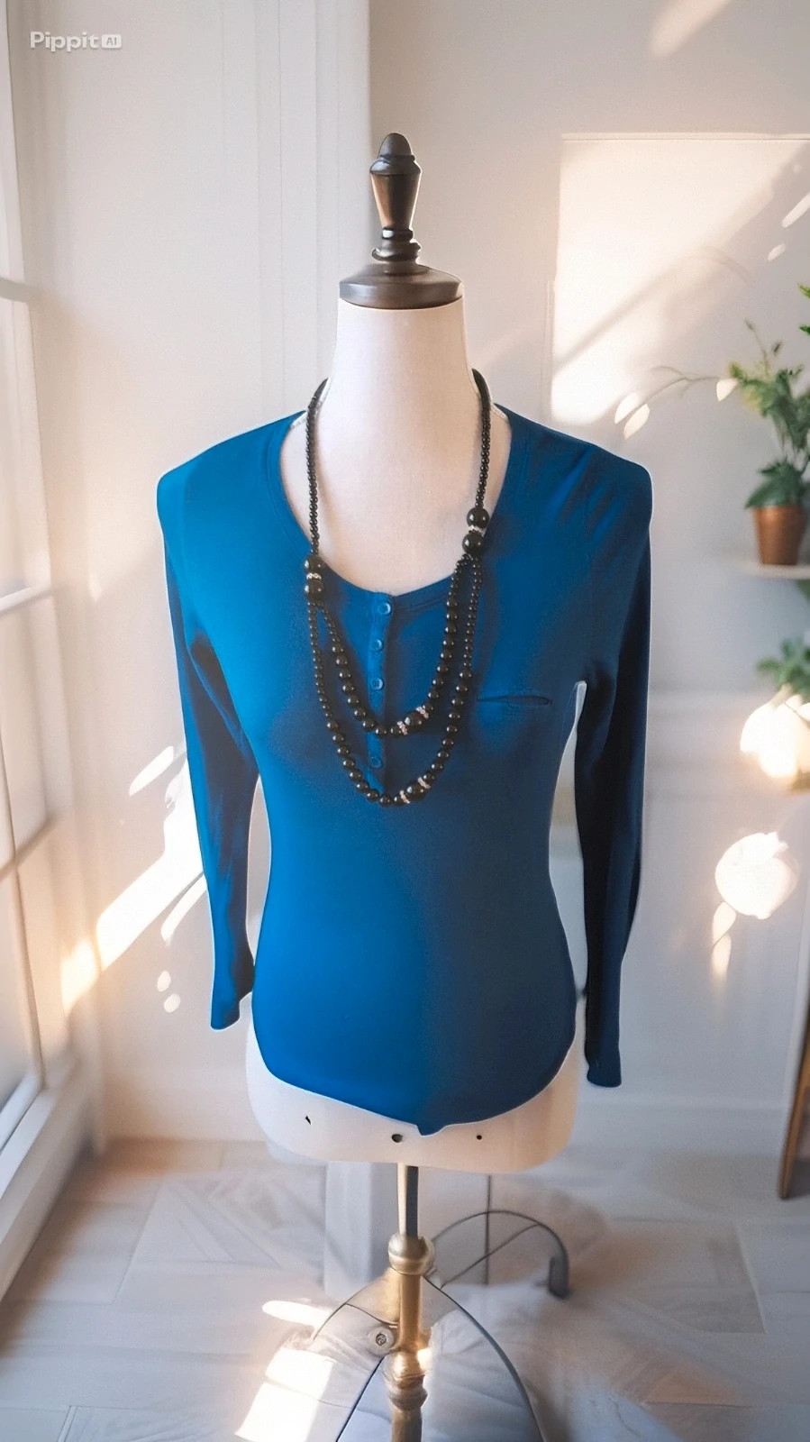 Haut manches longues bleu électrique Pimkie - Taille M – Coupe féminine & confortable – Pimkie – taille M 2