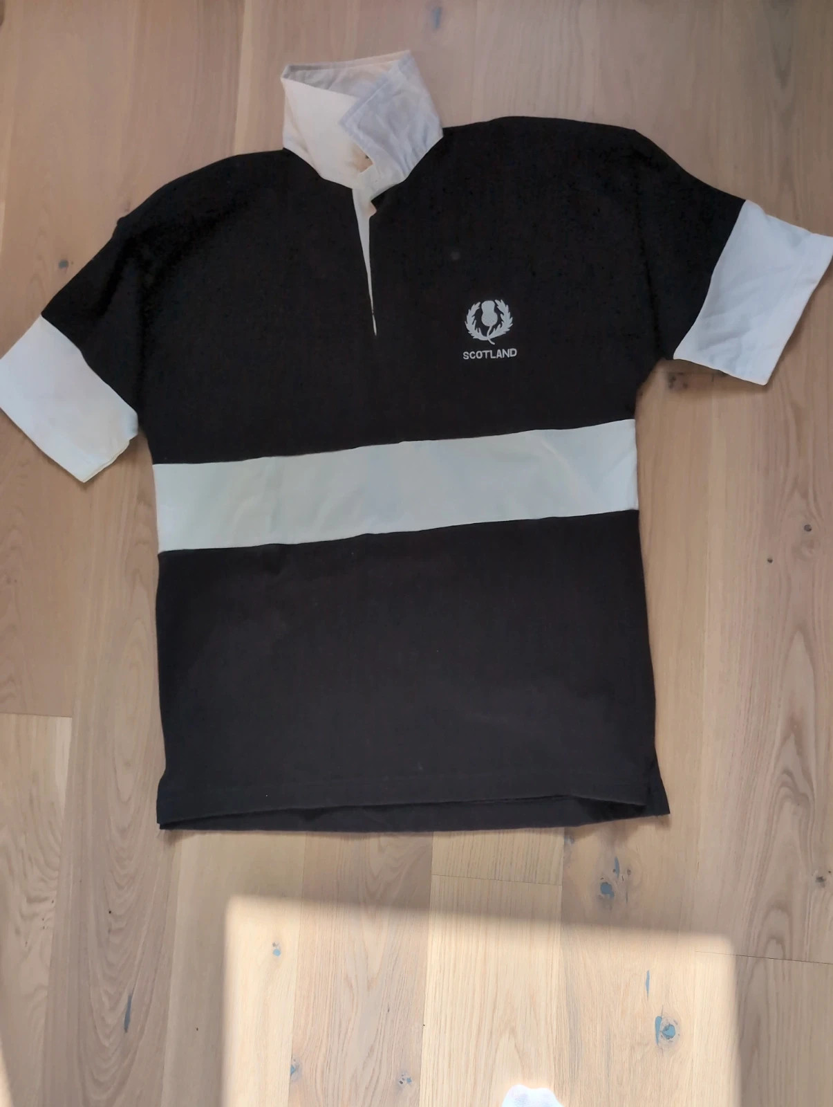 Polo rugby Scotland bleu & blanc 🇬🇧 Taille M • Neuf avec étiquettes • Style vintage/preppy – Scotland – taille M 2