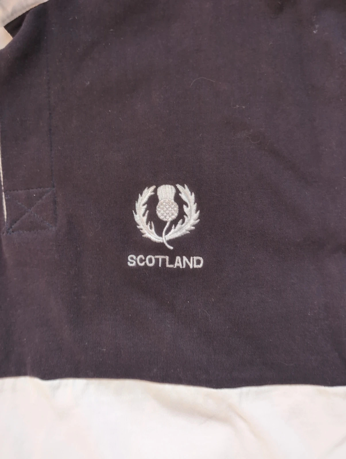 Polo rugby Scotland bleu & blanc 🇬🇧 Taille M • Neuf avec étiquettes • Style vintage/preppy – Scotland – taille M 3