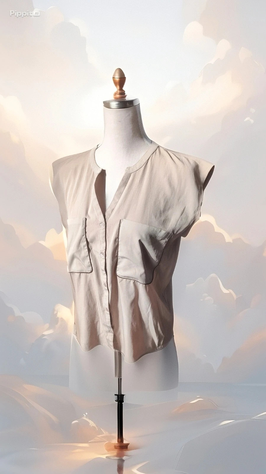Blouse fluide sans manches KIABI – Taille 40/L – Élégante & intemporelle – Kiabi – taille L 2