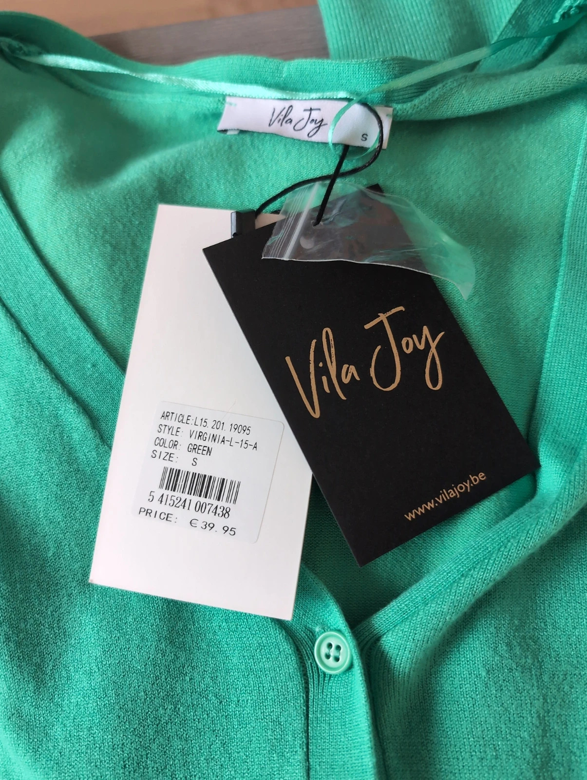 Gilet vert menthe vila Joy - Taille S - Neuf avec étiquette Tendance 🌹 – Vila joy – taille S 3
