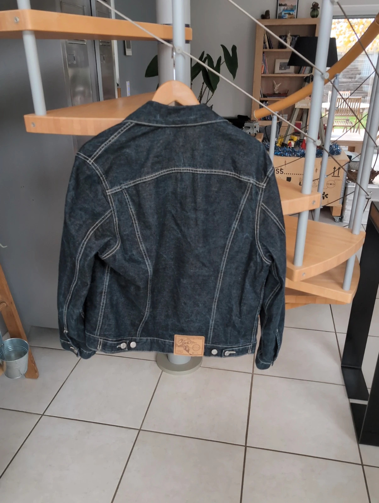 Veste homme en jean bleu foncé – Ober – Taille S – style vintage/retro – Ober – taille S 5