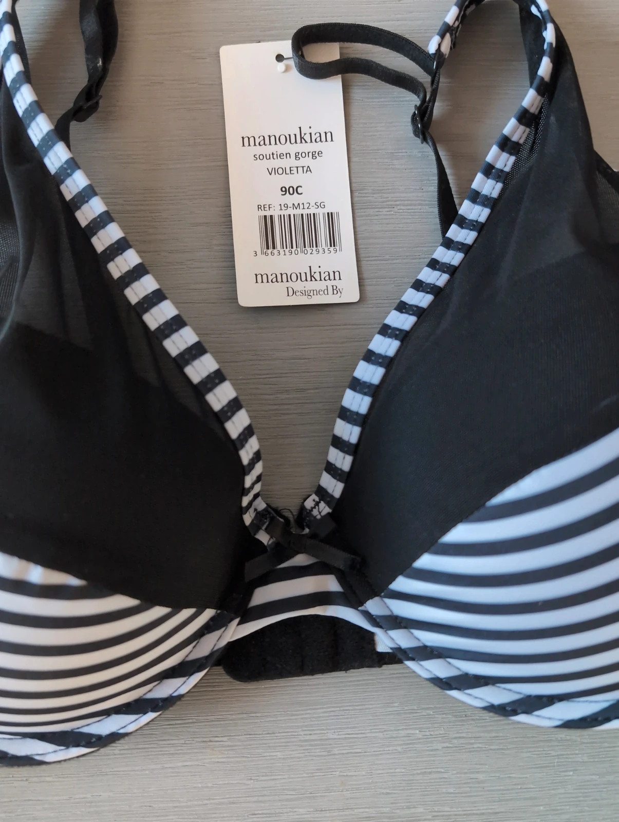 Soutien Gorge marinière - Manoukian - Taille 90 C Lingerie Féminin et Tendance