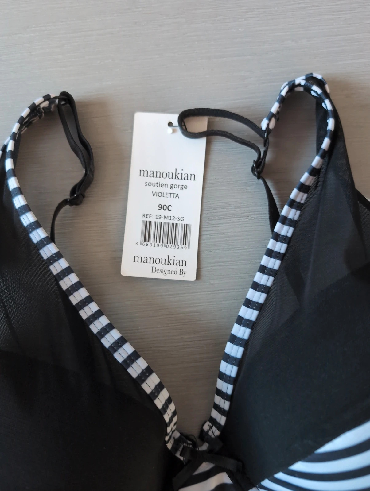 Soutien Gorge marinière - Manoukian - Taille 90 C Lingerie Féminin et Tendance – Manoukian – taille XL 3