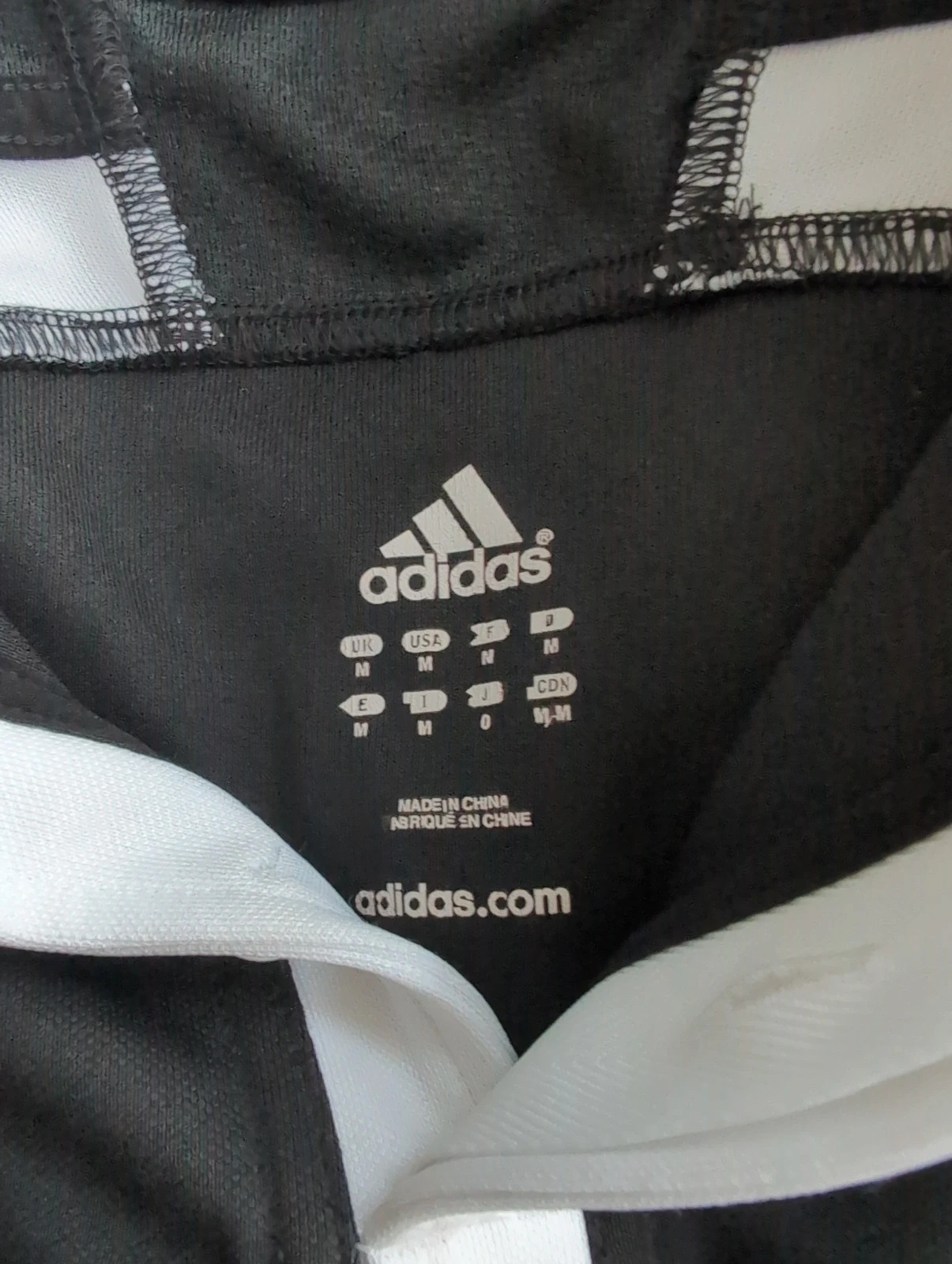 Maillot de rugby Adidas noir & blanc – Taille M – Comme neuf – adidas – taille M 3