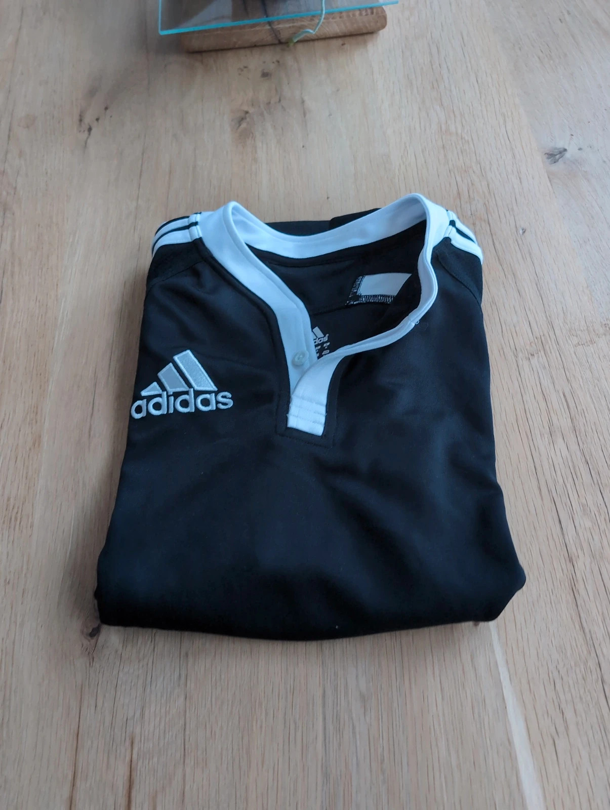 Maillot de rugby Adidas noir & blanc – Taille M – Comme neuf – adidas – taille M 2