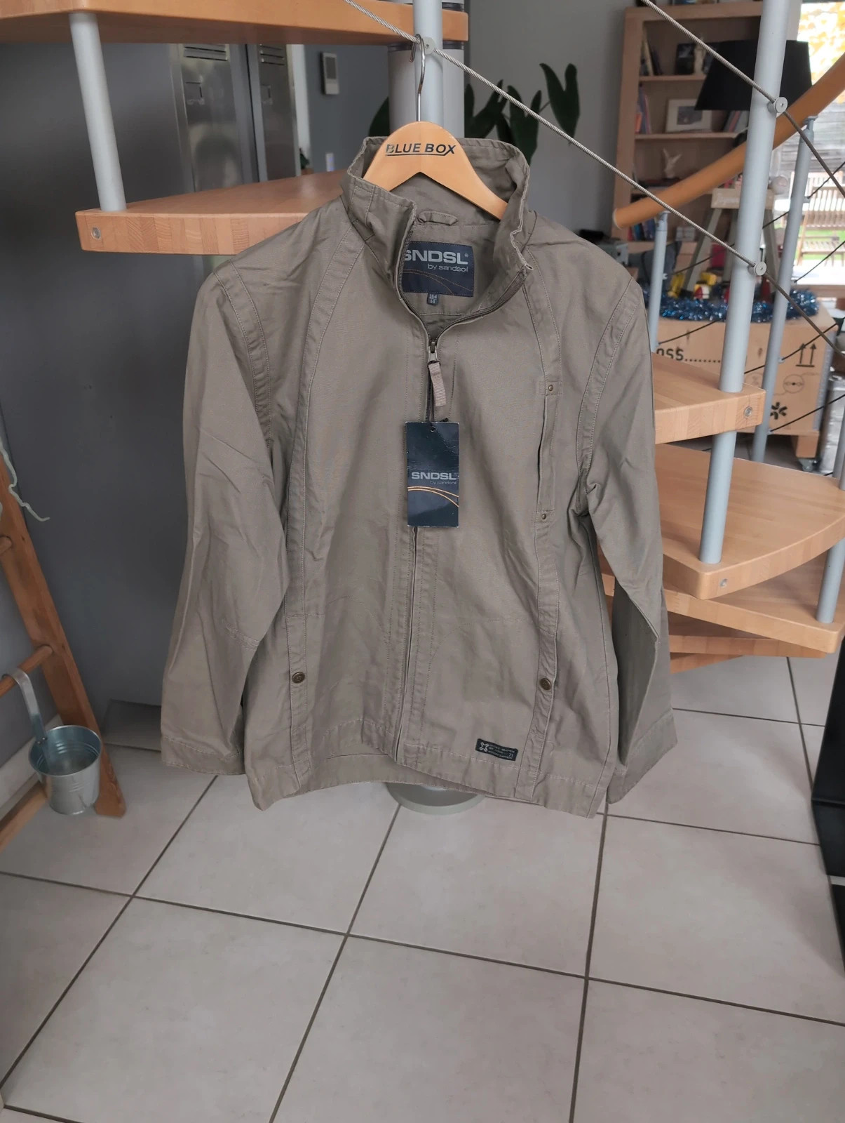 Veste printemps kaki ado 14 ans (164) Sandsoil NEUVE étiquette – printemps/automne – Sandsoil – taille 14 ans 2