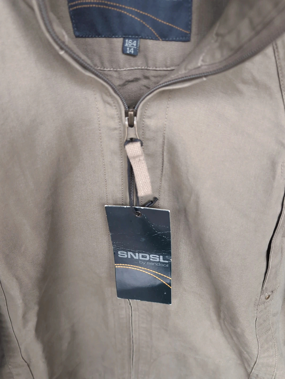 Veste printemps kaki ado 14 ans (164) Sandsoil NEUVE étiquette – printemps/automne – Sandsoil – taille 14 ans 5