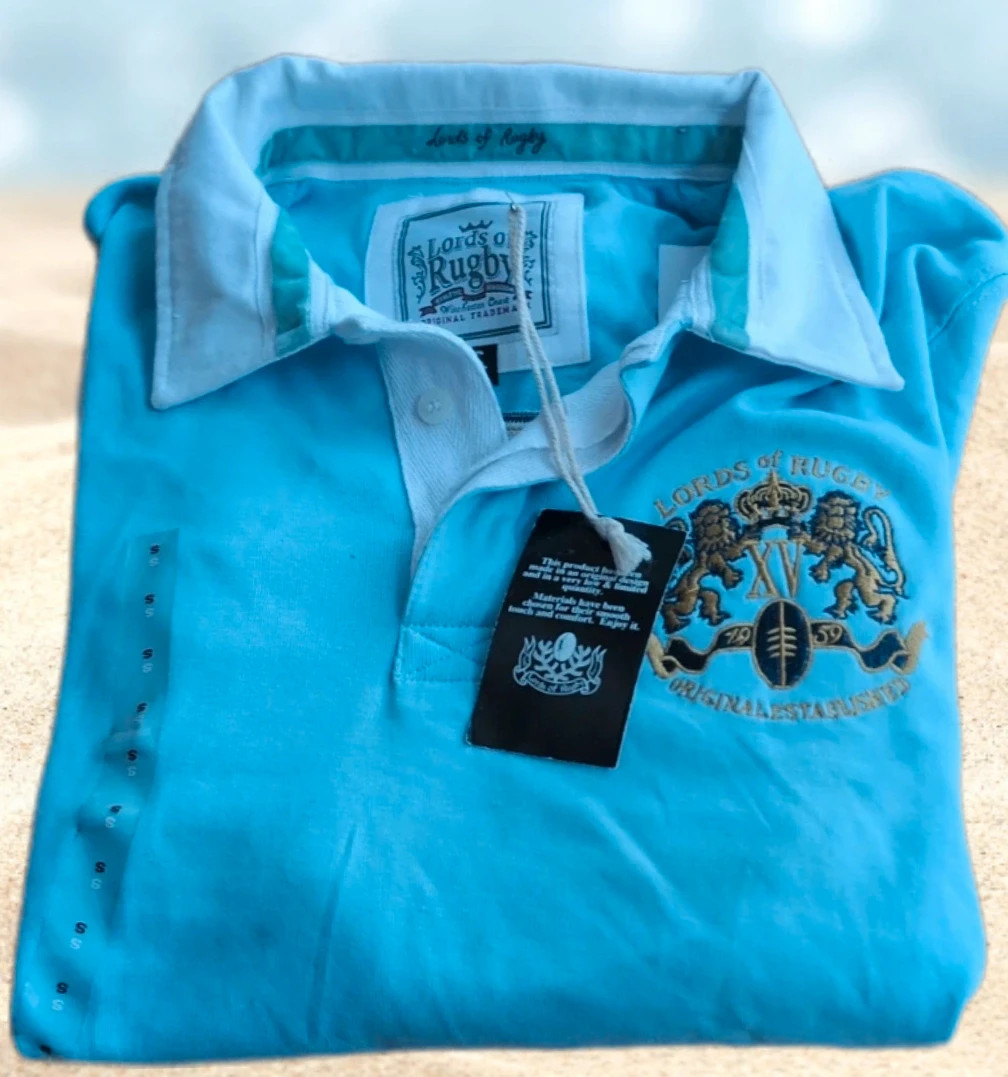 Polo rugby Lords of Rugby look casual Taille S bleu brodé premium XV Victus – Lords Of Rugby – taille S 2