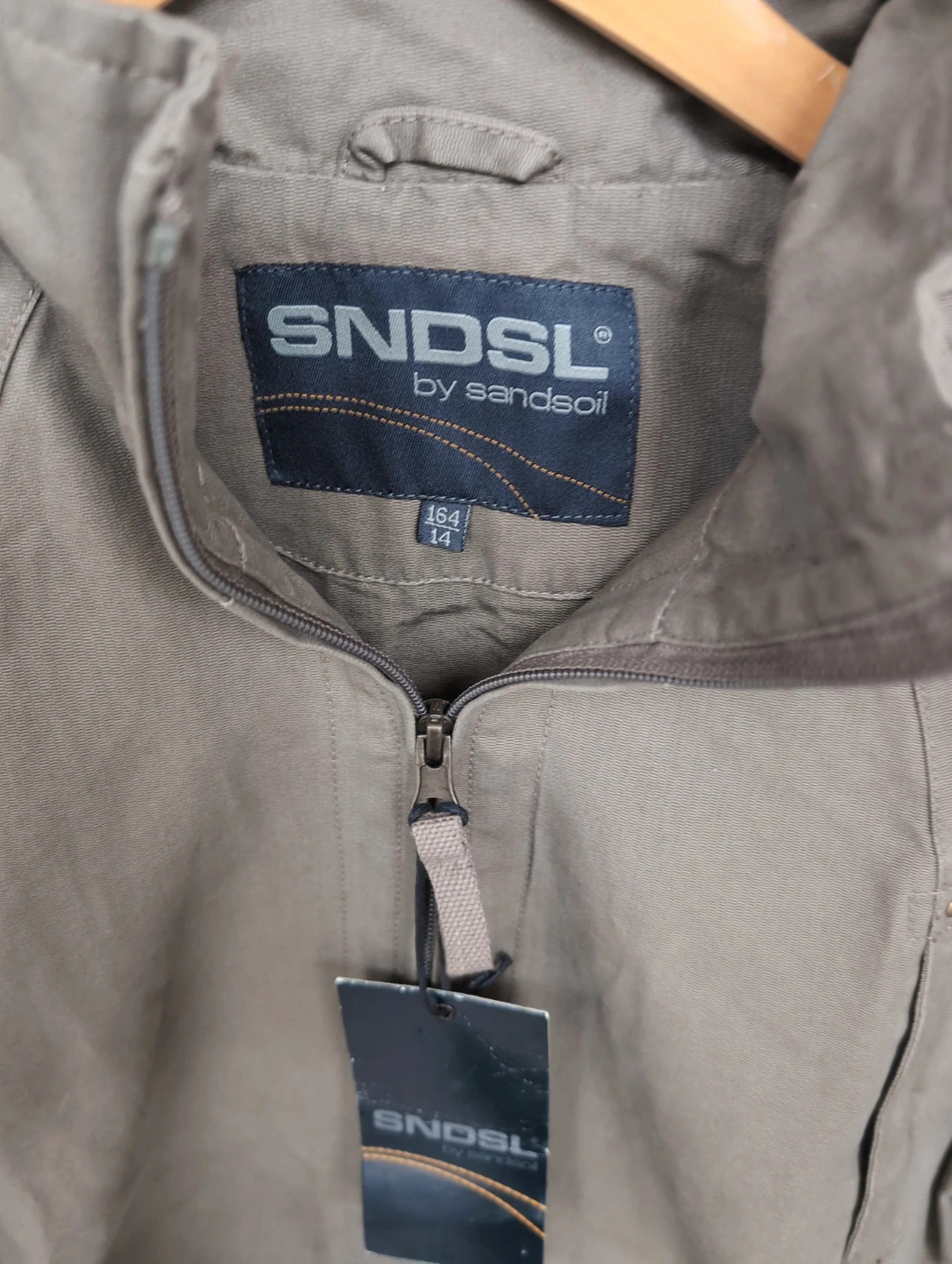 Veste printemps kaki ado 14 ans (164) Sandsoil NEUVE étiquette – printemps/automne – Sandsoil – taille 14 ans 4