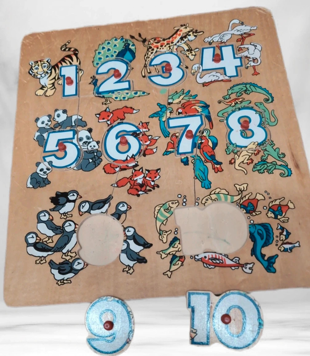 Jeu éducatif en bois Montessori apprendre à compter 1 à 10 - enfants à partir de 3 ans – Montessori – taille 24 mois 5