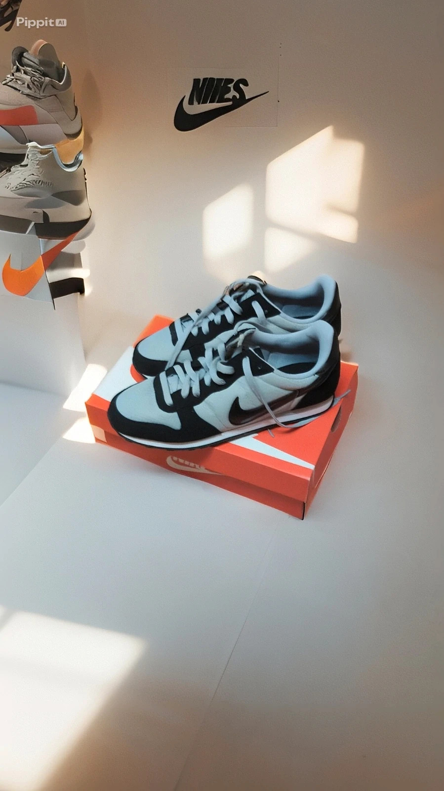 Nike baskets noir gris snickers mixte tendance - taille 40 – Nike – taille EU 40 4