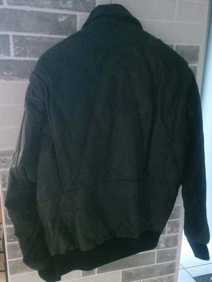 Blouson Aviateur cuir Du monde Vintage en cuir véritable - Style Oversize US - Taille XL – Cuir du monde – taille XL 3