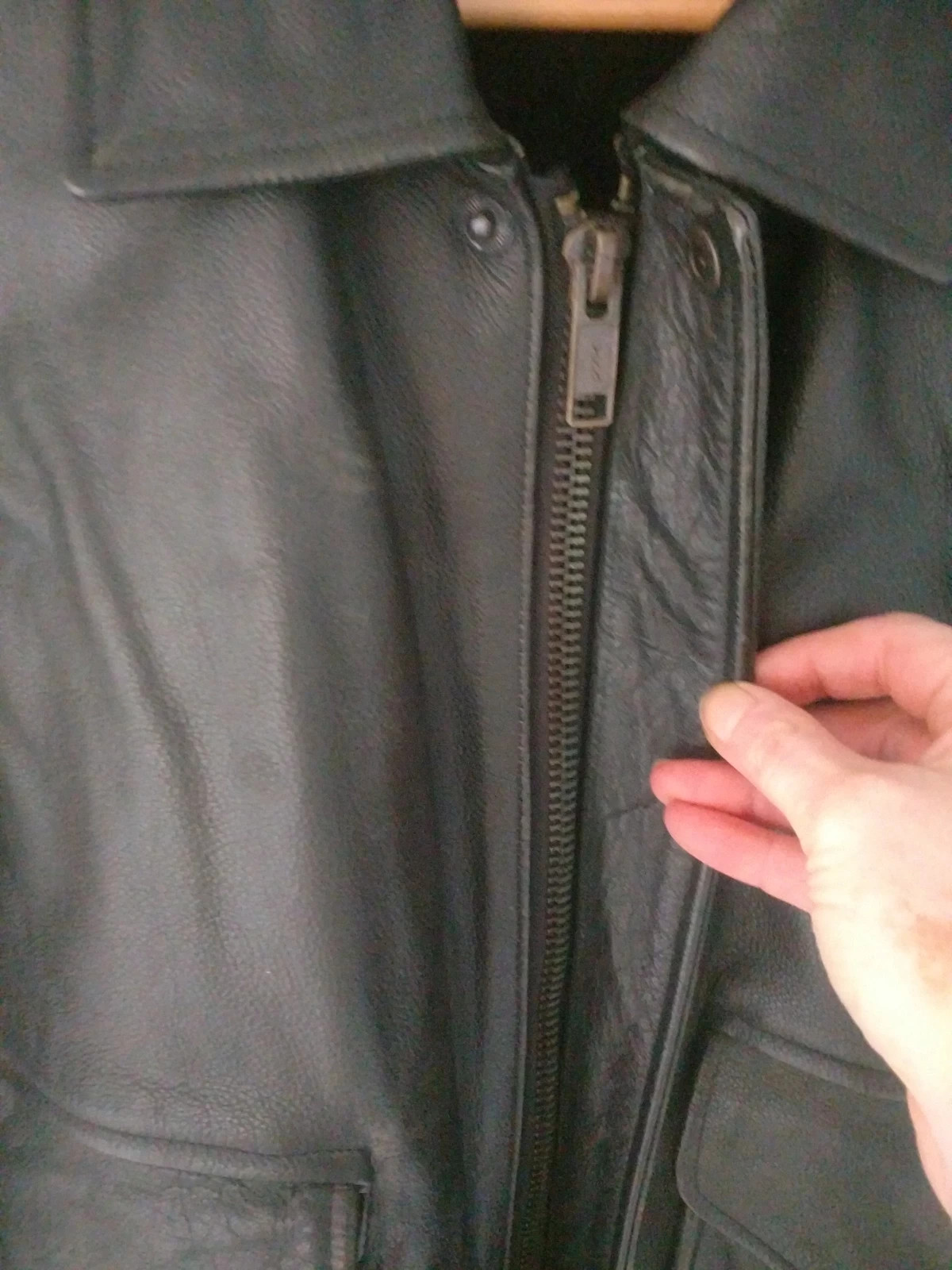 Blouson Aviateur cuir Du monde Vintage en cuir véritable - Style Oversize US - Taille XL – Cuir du monde – taille XL 5