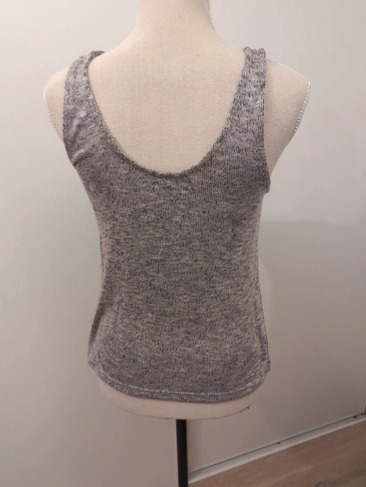 Débardeur femme gris chiné imprimé Je rêve d'une plage déserte - Jennyfer – Taille S Style casual – Jennyfer – taille S 3