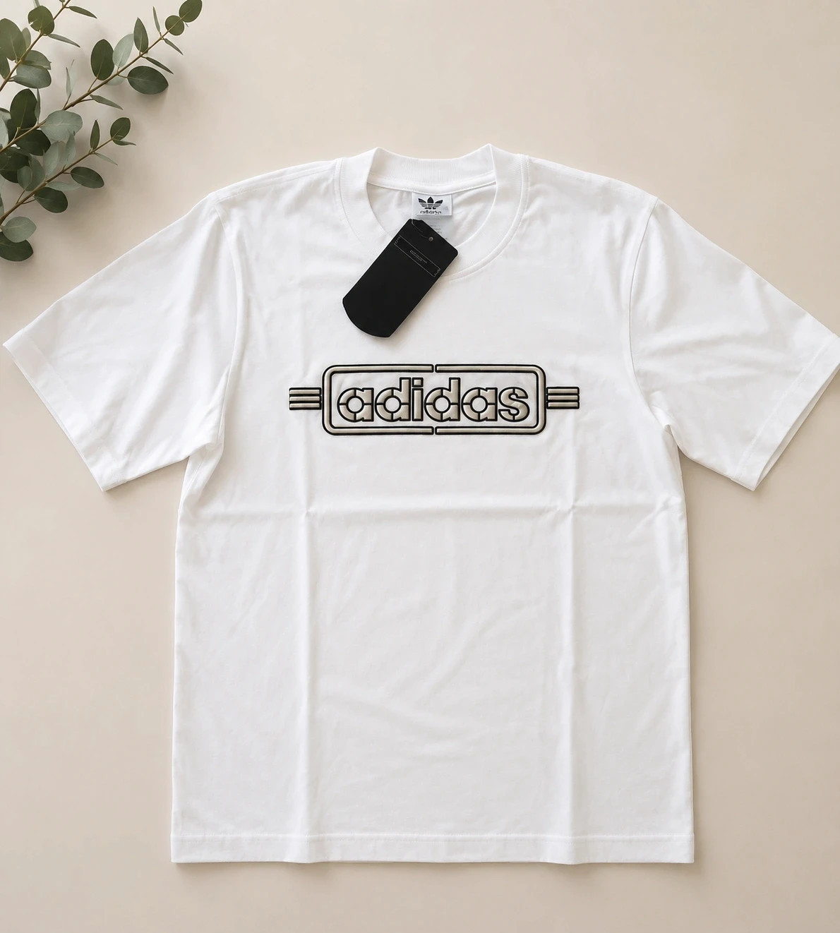 Tee-shirt blanc Adidas Original vintage homme - Taille M pièce Iconique