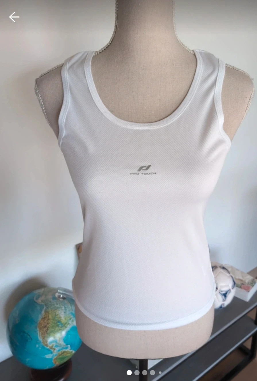Top running fitness femme blanc Pro Touch - Taille L – Pro Touch – taille EU 40 2
