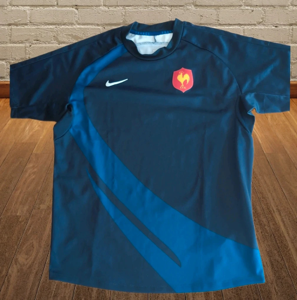 Maillot Rugby France XV 2007 Nike – Vintage – Taille L – Rare