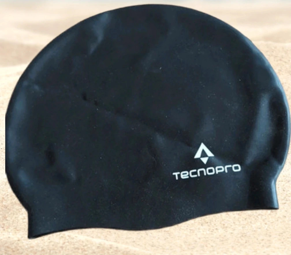 Bonnet de piscine noir TecnoPro – neuf sans étiquette