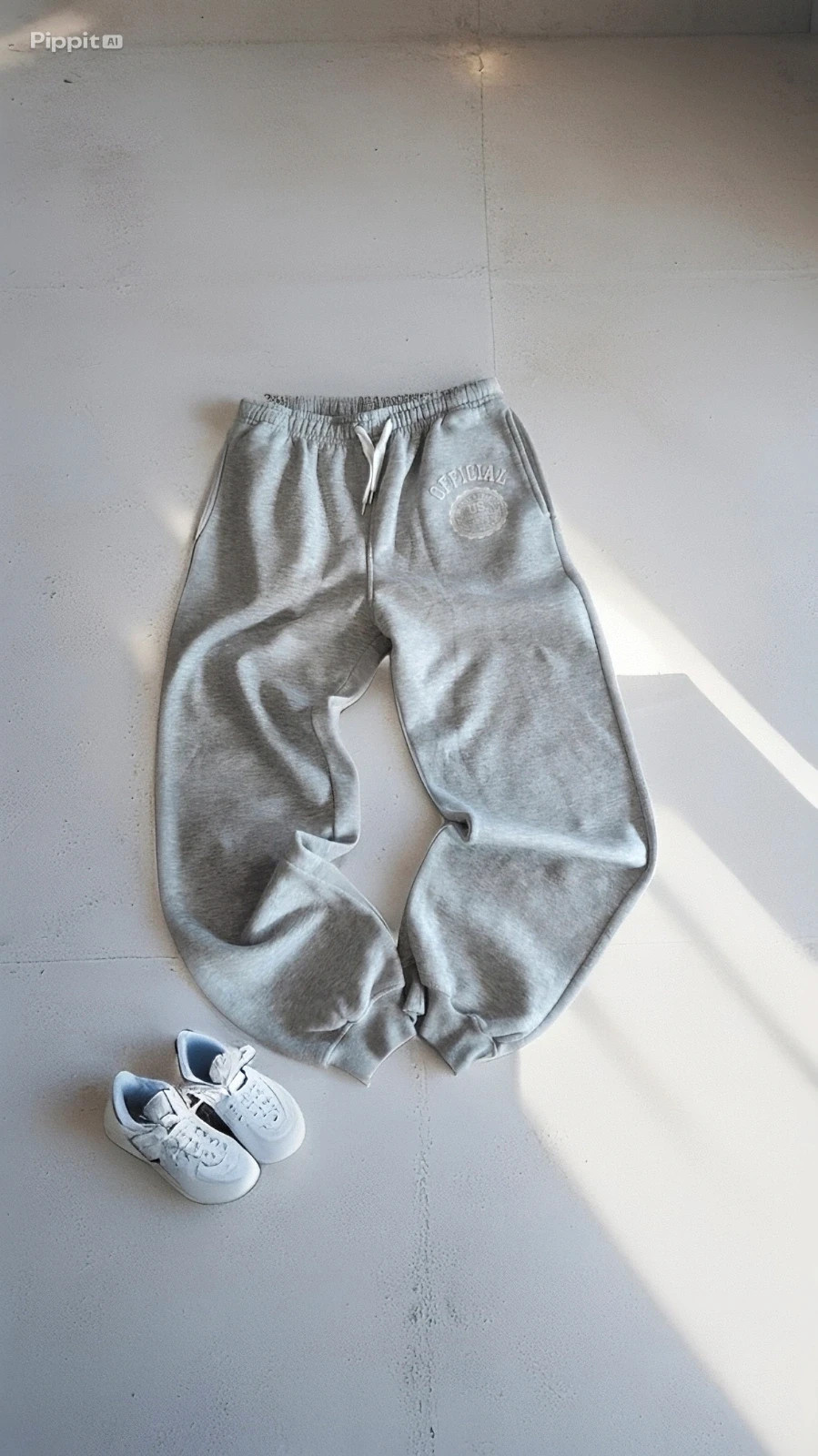 Jogging gris US Marshall femme S - comfy streetwear bas survêtement