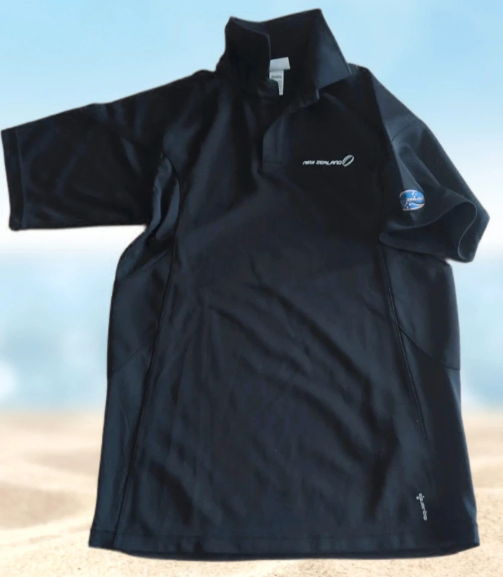 Polo de rugby Nouvelle-Zélande noir look streetwear – Kipsta – 14 ans / 164 cm – Kipsta – taille 14 ans 4