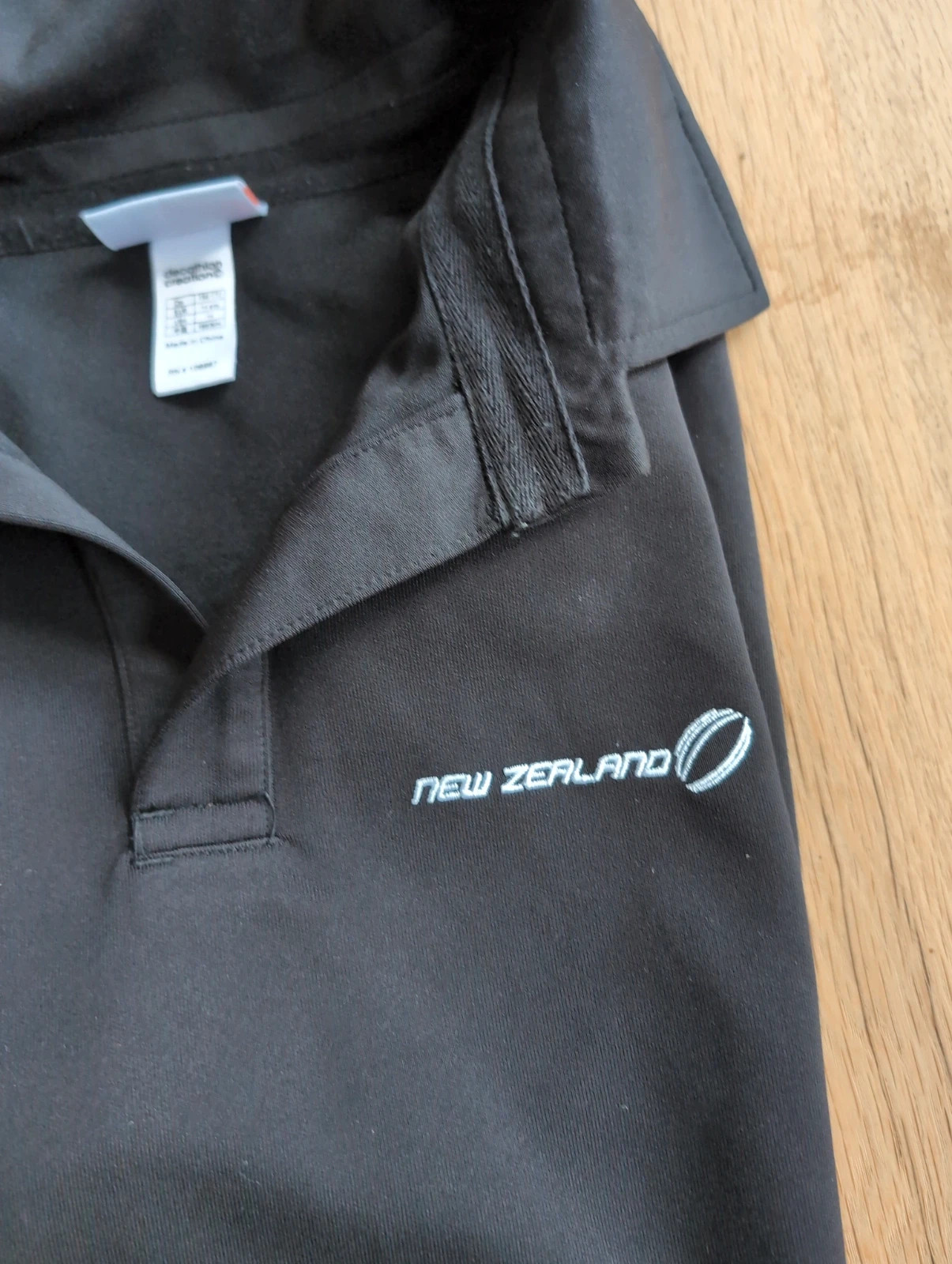 Polo de rugby Nouvelle-Zélande noir look streetwear – Kipsta – 14 ans / 164 cm – Kipsta – taille 14 ans 5