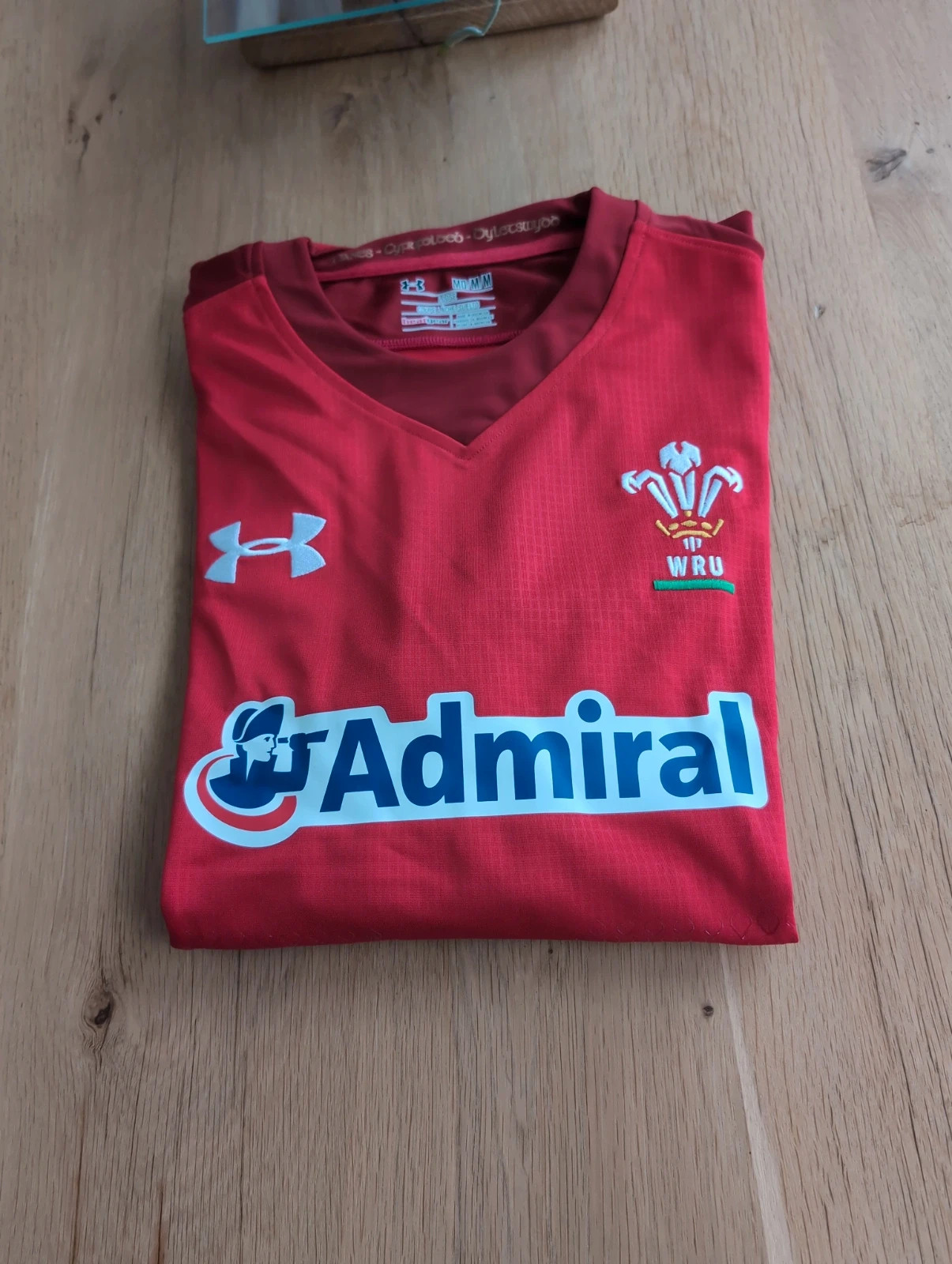 Maillot officiel de rugby Pays de Galles Under Armour – Taille M - Sponsor Admiral – Under Armour – taille M 2