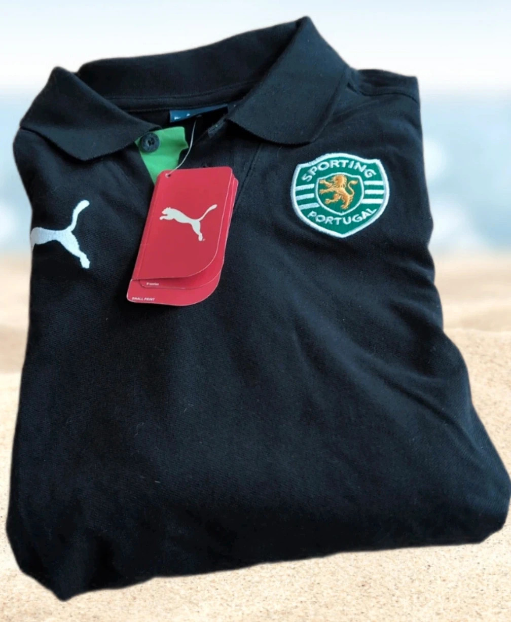 Polo rugby Puma Sporting Portugal noir vert NEUF étiquette 14 ans 164 cm – Puma – taille 14 ans 3