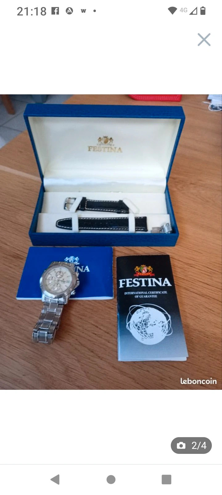 Montre homme festina neuf