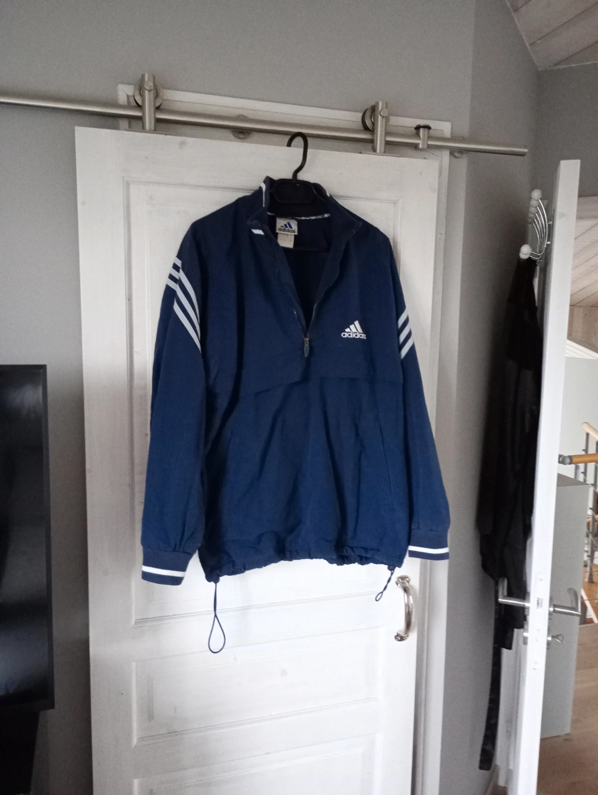 Adidas Vintage Collector – Veste Polaire / Coupe-Vent Bleu Marine – Adidas – taille M 4