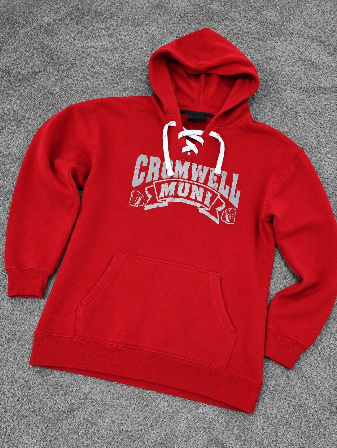Sweat J America homme rouge taille M hockey vintage